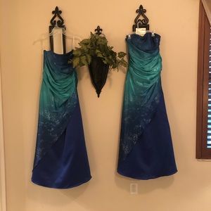Blue ombré dress